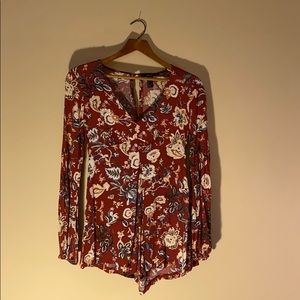 🍉 3/$20 Floral Romper